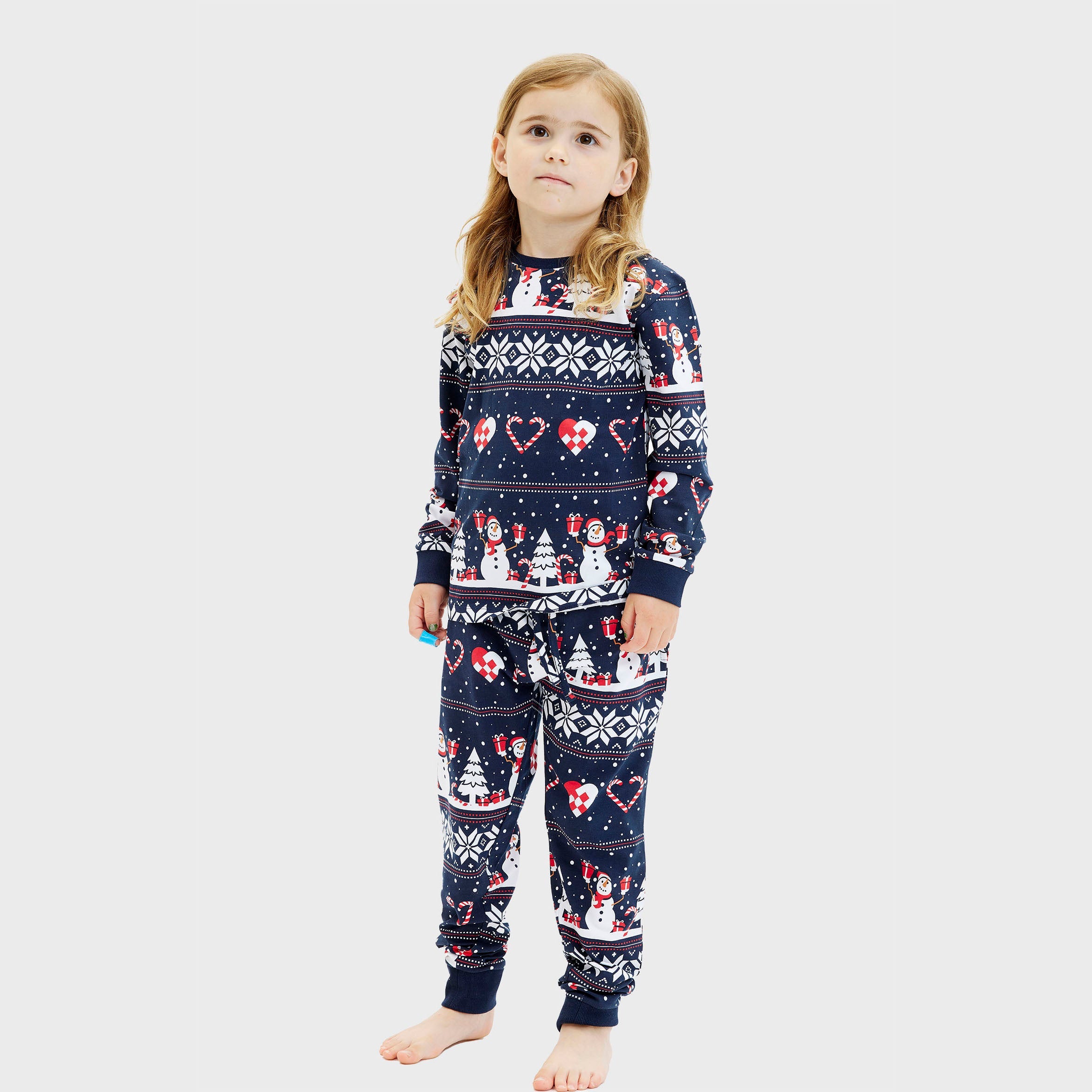 Christmas heart christmas pyjamas - child